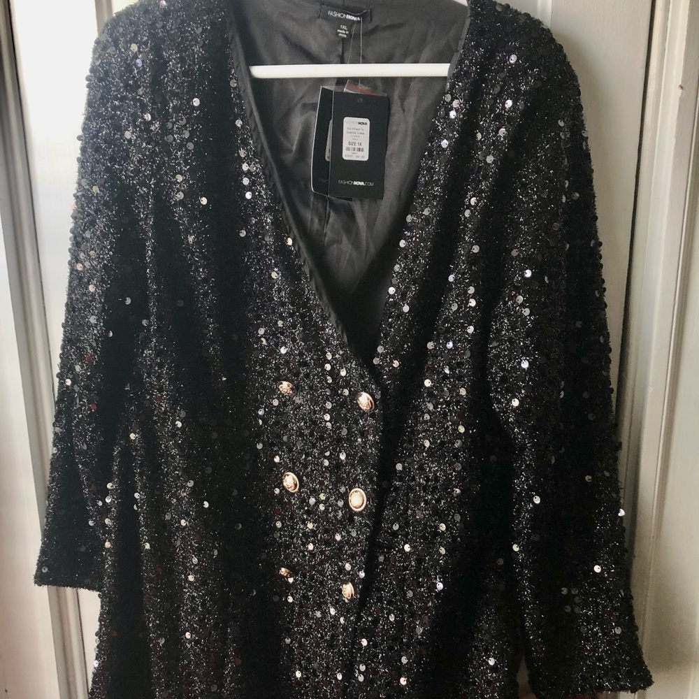 Fashion Nova Plus Not Afraid to Sparkle Dress